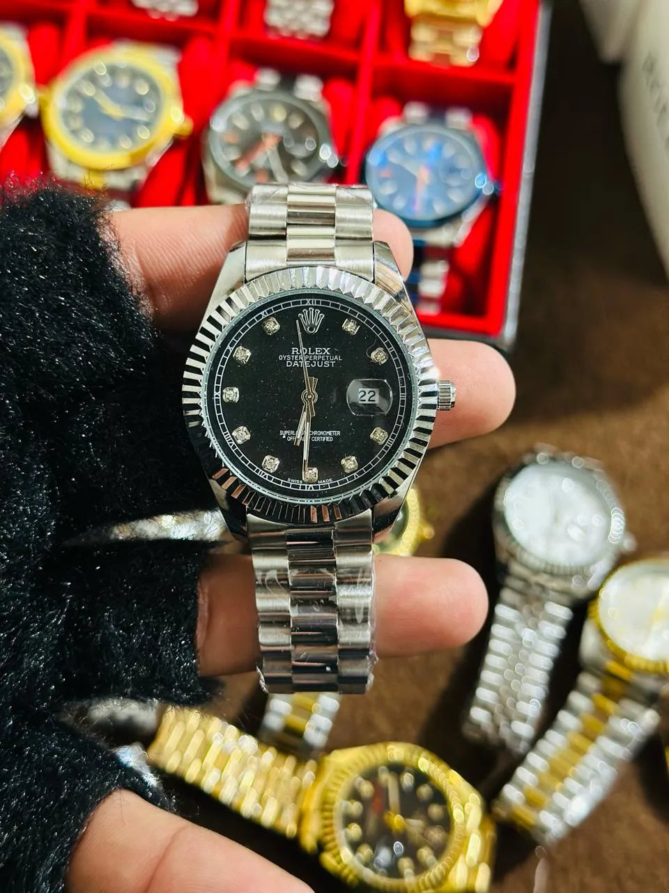 🖤 Black Lover – Rolex Watch| Waterproof | Stainless Steel | ZAS Watches
