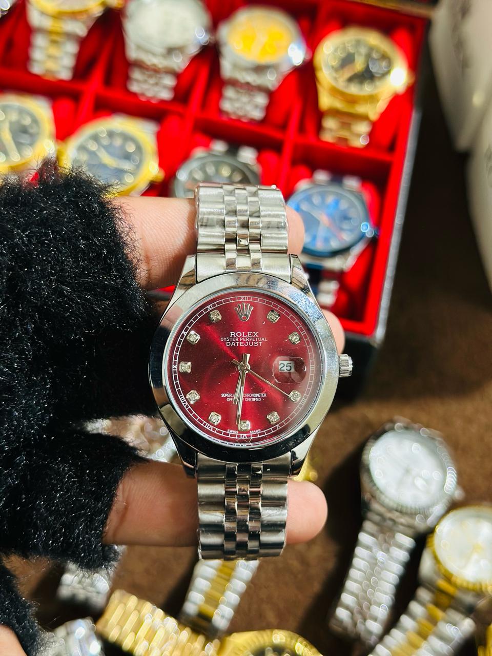 Red Lover RLX Watch | Stainless Steel