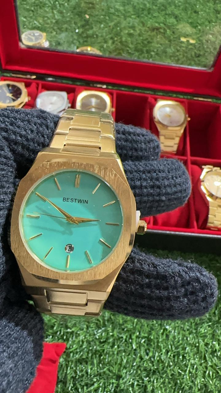 Good Quality BestWin Gold + Tiffiny| Waterproof Watch