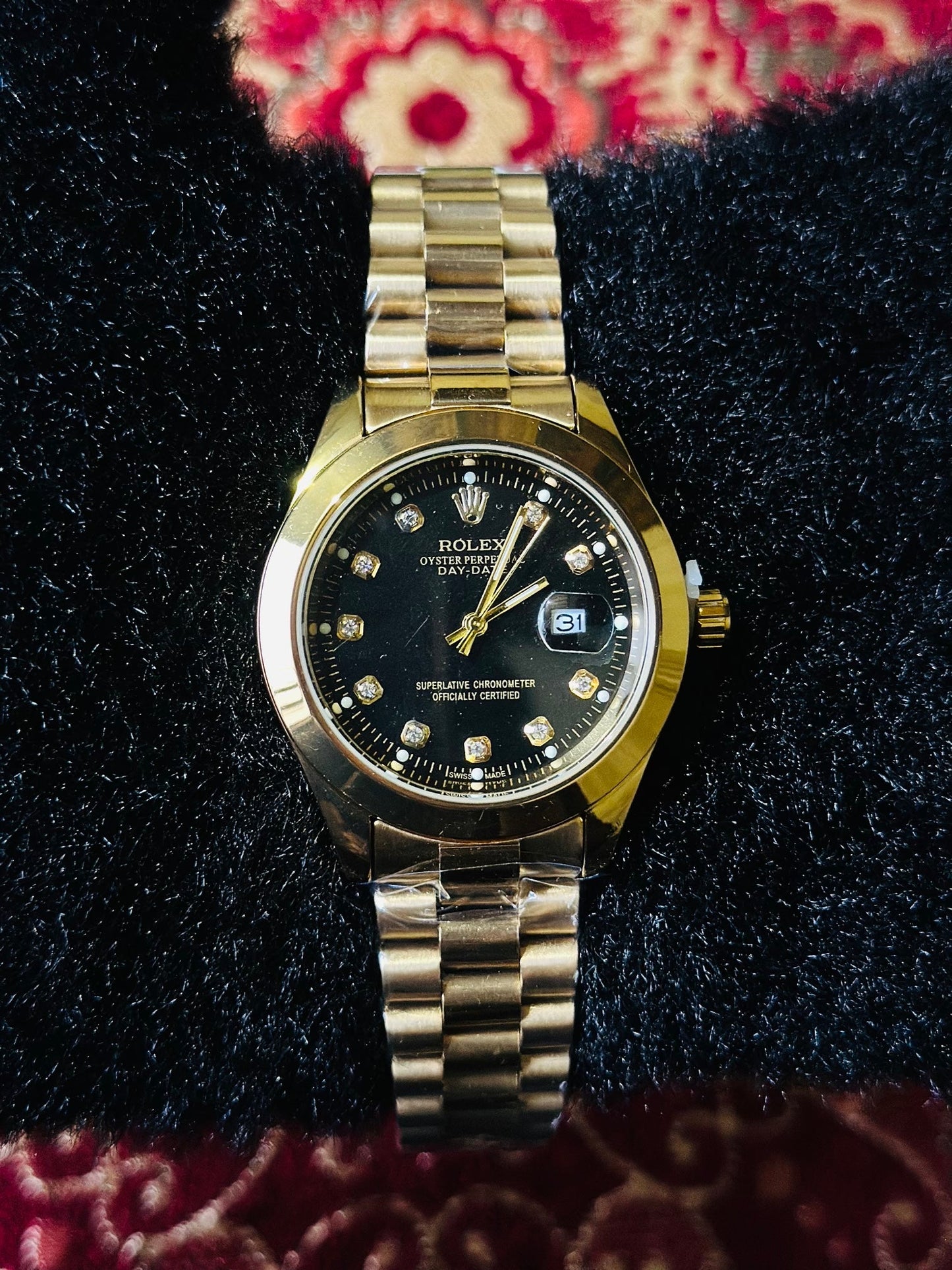 Date Just Gold Silver + Black - Rlx - Stainless Steel - 40mm