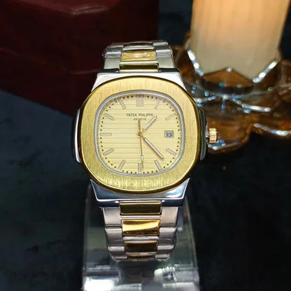 💎 Patek Philippe Two-Tone (Gold & Silver) – Elegant Luxury | Waterproof| ZAS Watches
