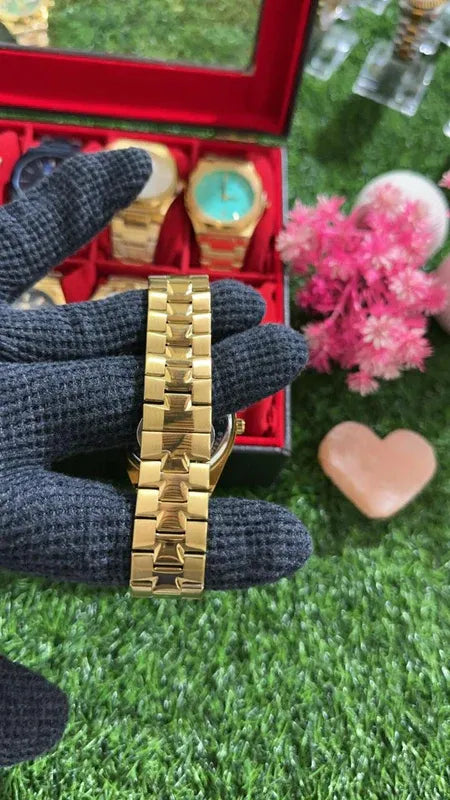 🏆 Premium BestWin Watch – Full Gold Edition | Waterproof| ZAS Watches