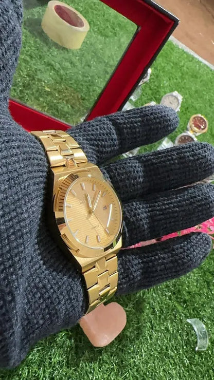 🏆 Premium BestWin Watch – Full Gold Edition | Waterproof| ZAS Watches