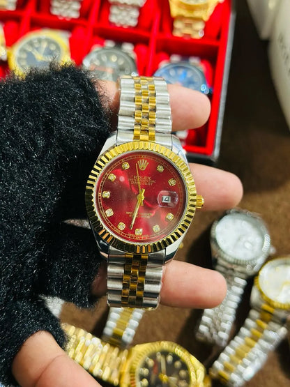 🔴 Red Lover – Rolex Watch| Waterproof | Stainless Steel | ZAS Watches