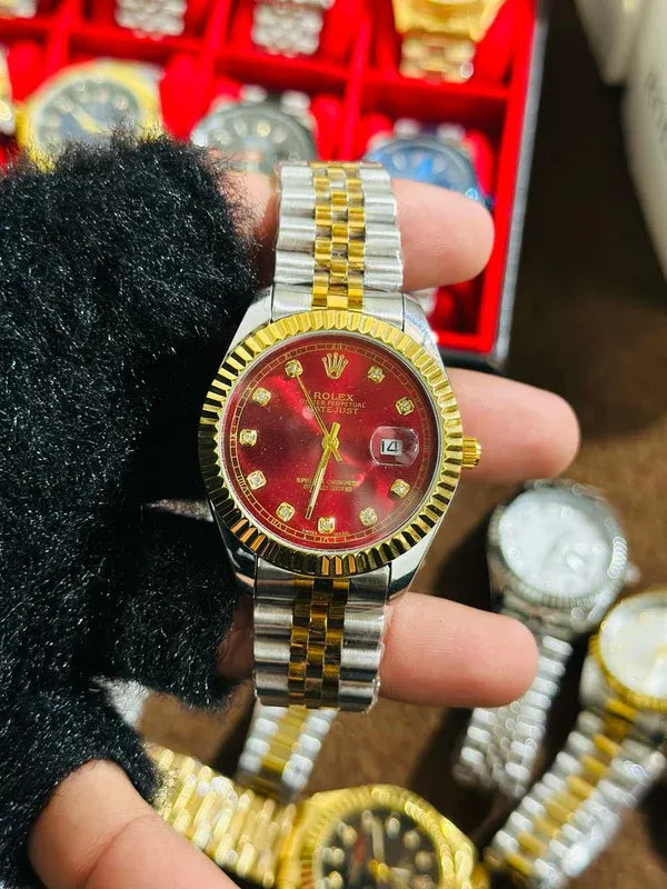🔴 Red Lover – Rolex Watch| Waterproof | Stainless Steel | ZAS Watches