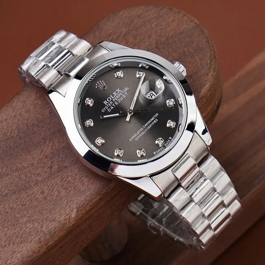 🖤 Silver +Black | Stainless Steel | Water Proof | ZAS Watches