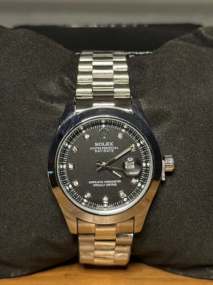 🖤 Silver +Black | Stainless Steel | Water Proof | ZAS Watches